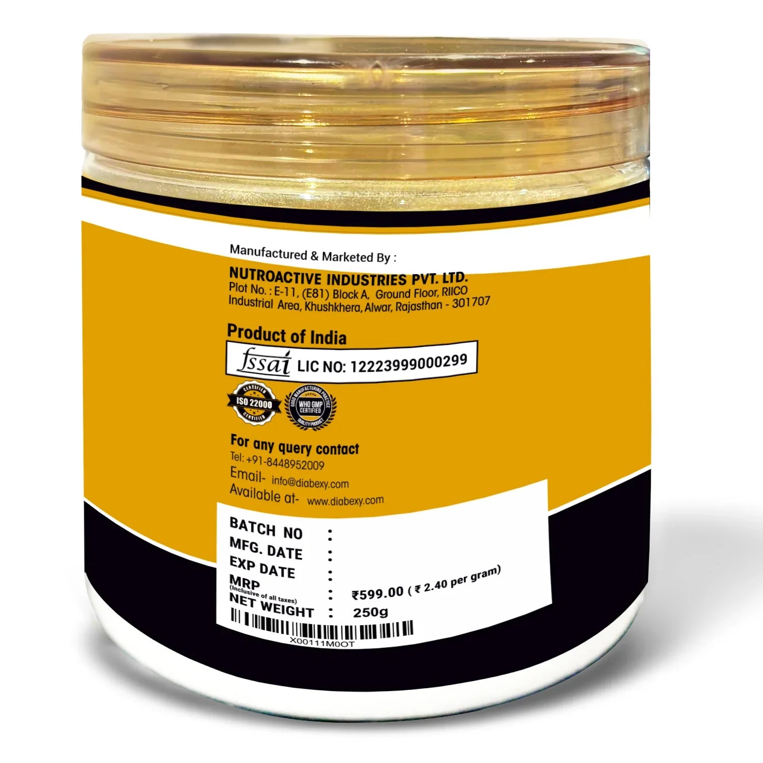 NutroActive Keto Atta 1kg with Keto Sugar 250g Combo