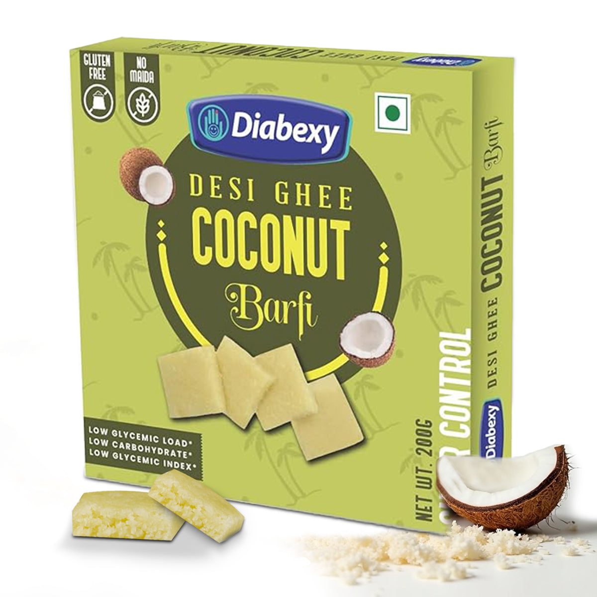 diabexy desi ghee coconut barfi