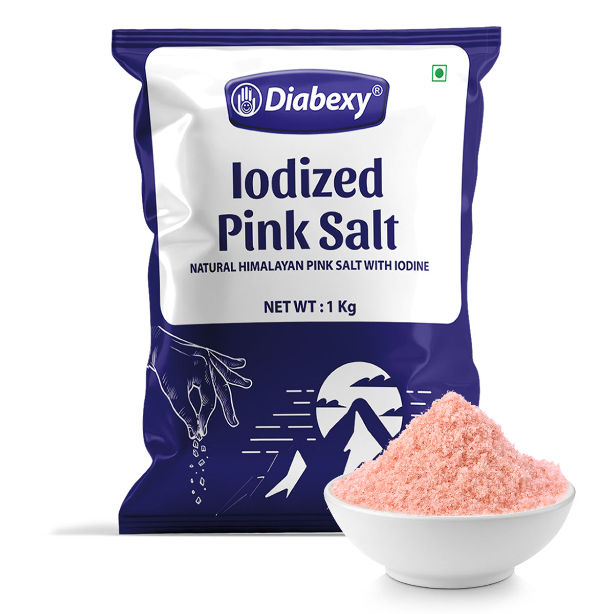 Diabexy Iodized Himalayan Pink Salt - 1 kg