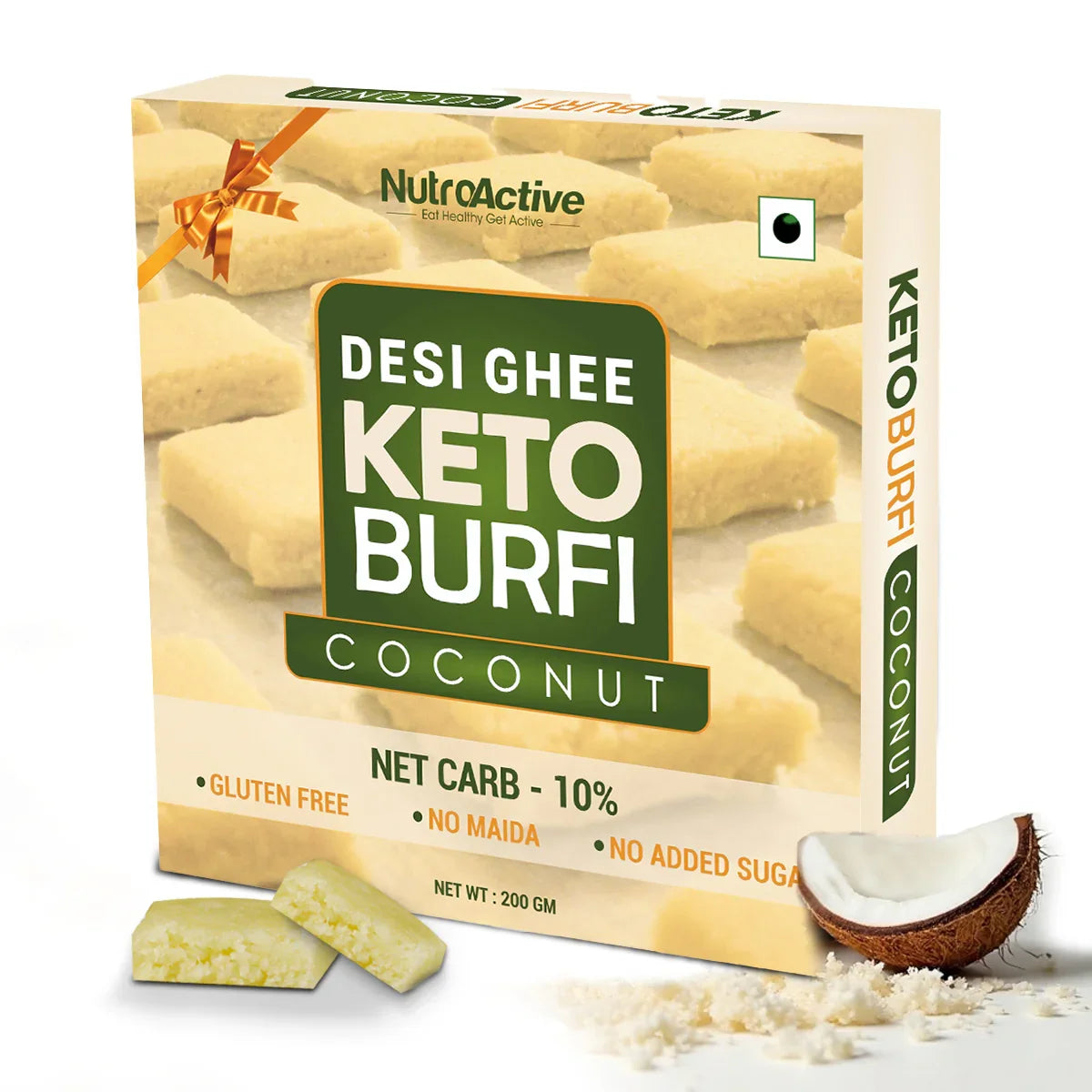 nutroactive keto coconut burfi