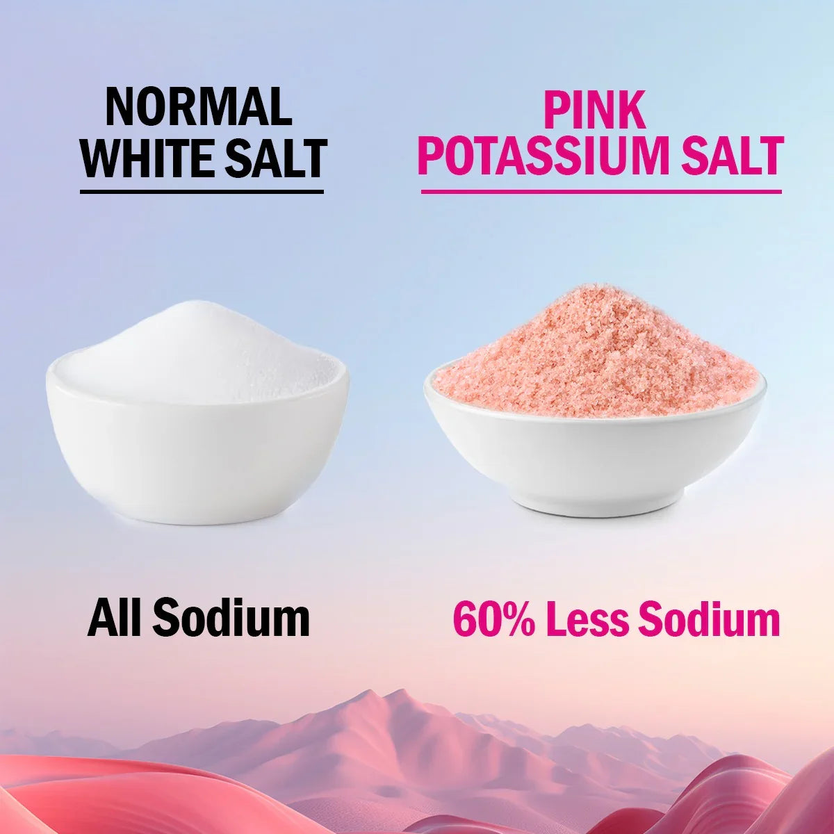 normal salt vs pink potassium salt