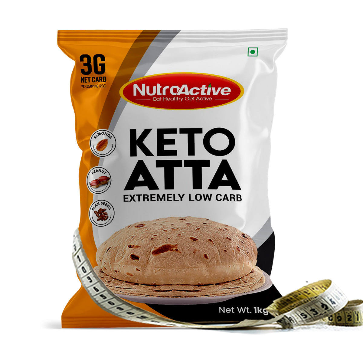 NutroActive Keto Atta Net Carb 3g Extremely Low Carb Flour