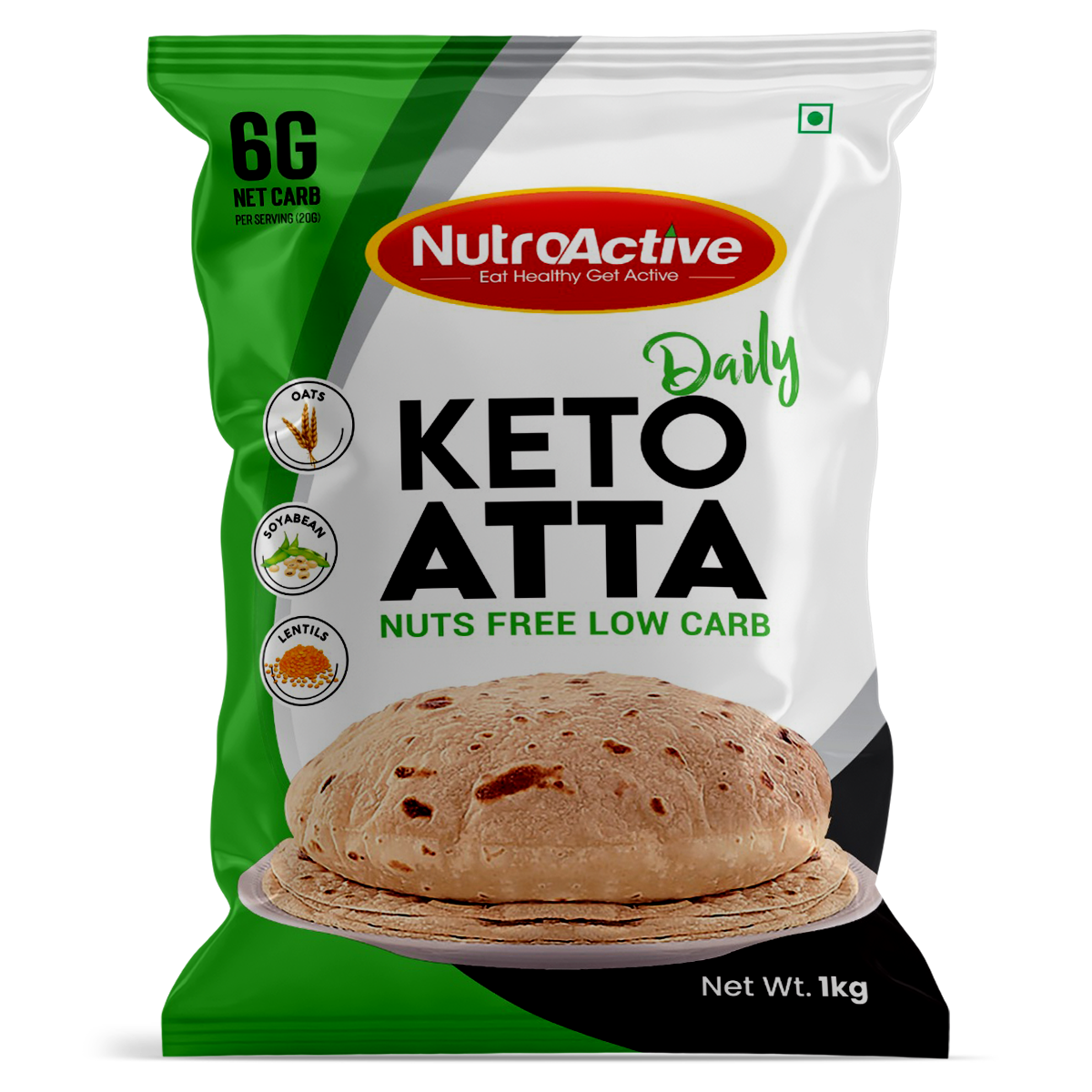 Weight Loss Kit (Keto Atta Daily 1 kg, Lipolyzer Tummy Tablet, Keto Food List