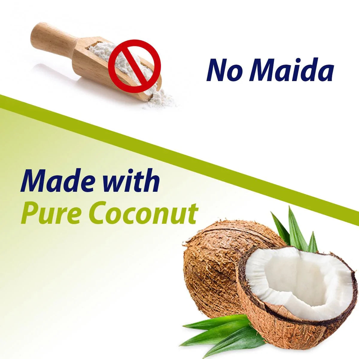 Pure coconut biscuits no added maida or flour