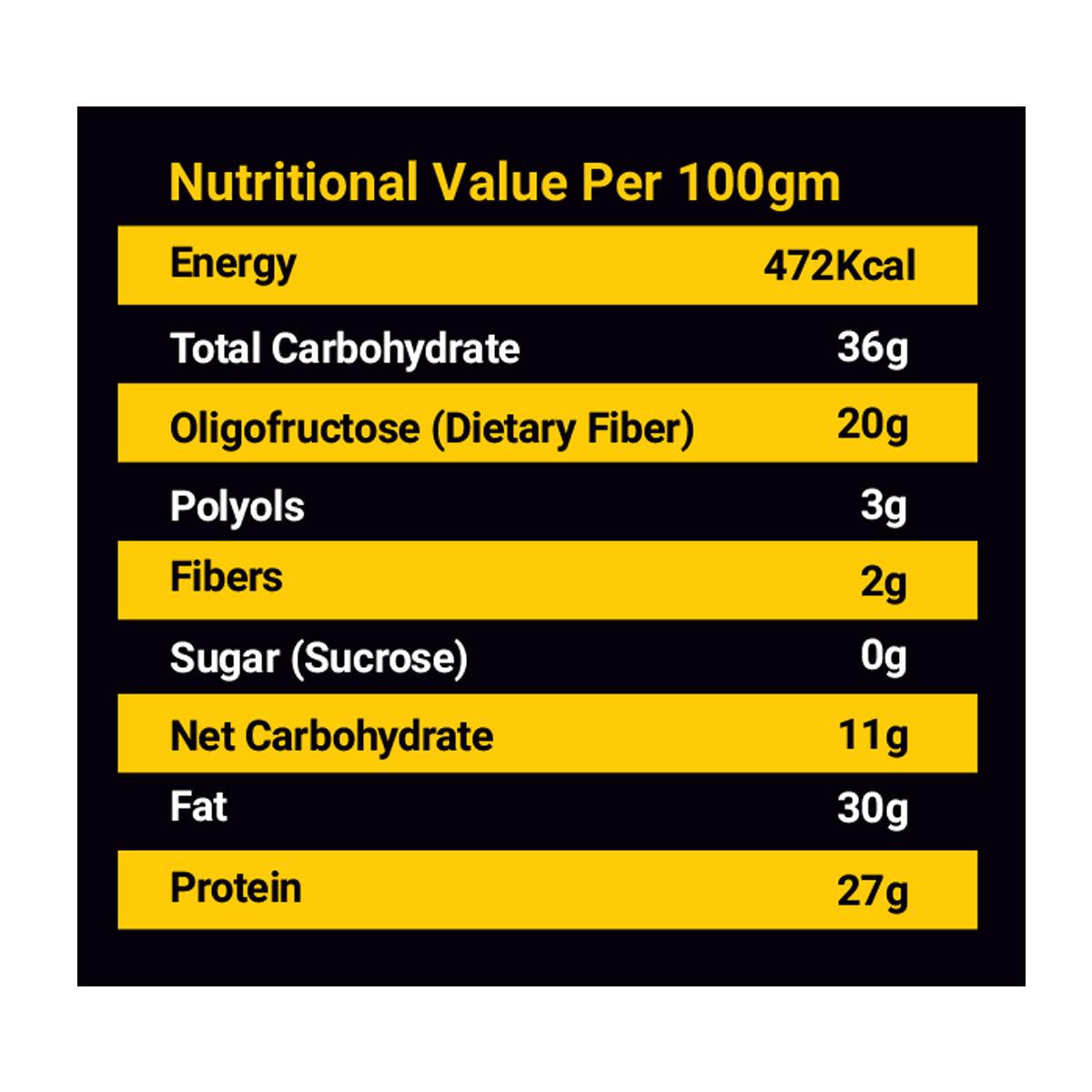 NutroActive Keto Jeera Cookies Salted 0.5g Net Carb Zero Sugar - 200gm - Diabexy