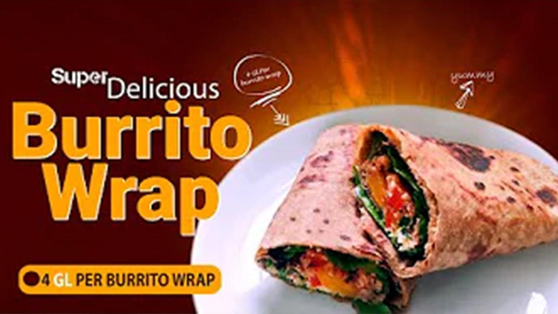 4 Glycemic Load Burrito Wrap | Meal Recipe for Diabetic Patients | Diabetic Meal Ideas by Diabexy - Diabexy