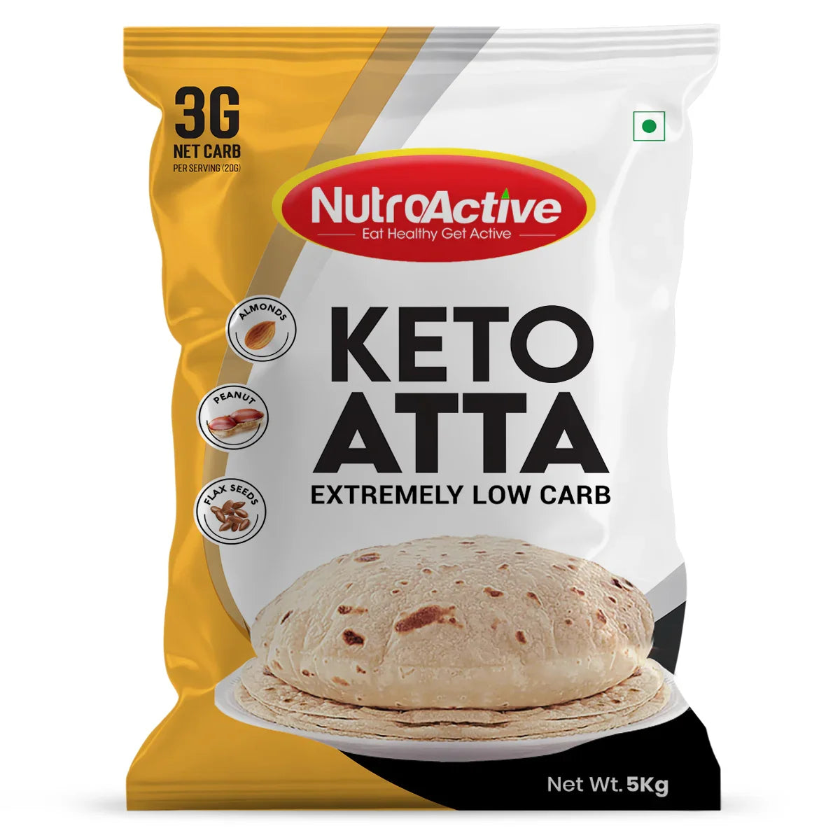 NutroActive Low Carb Keto Atta for Weight Loss | High Protein