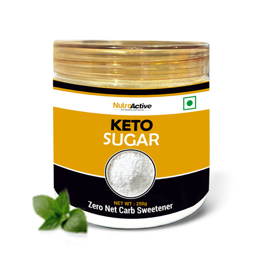 NutroActive Keto Sugar Zero Carb Sweetener 100% Sugar Free- 250g