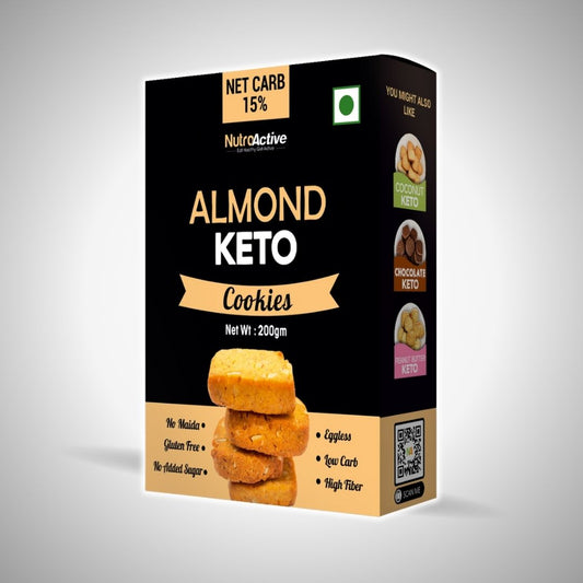 NutroActive Keto Almond Cookies- 200g