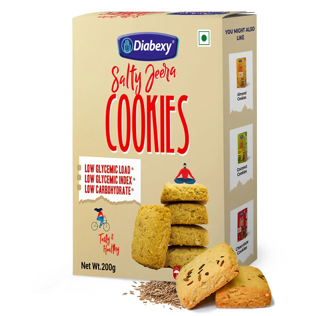 Diabexy Jeera Cookies Salted - 200g