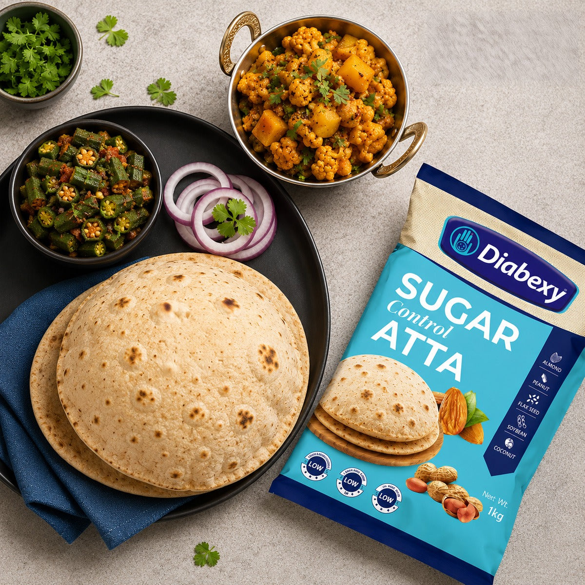 Diabexy atta fluffy rotis 