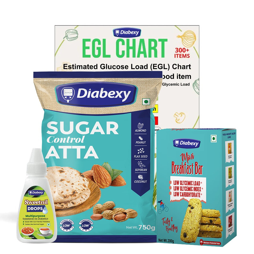 Diabexy Atta 750g Diabexy Mini Breakfast Bar 200g Diabexy Sugar Drops 30 ml Diabexy EGL Chart - [DOWNLOAD]