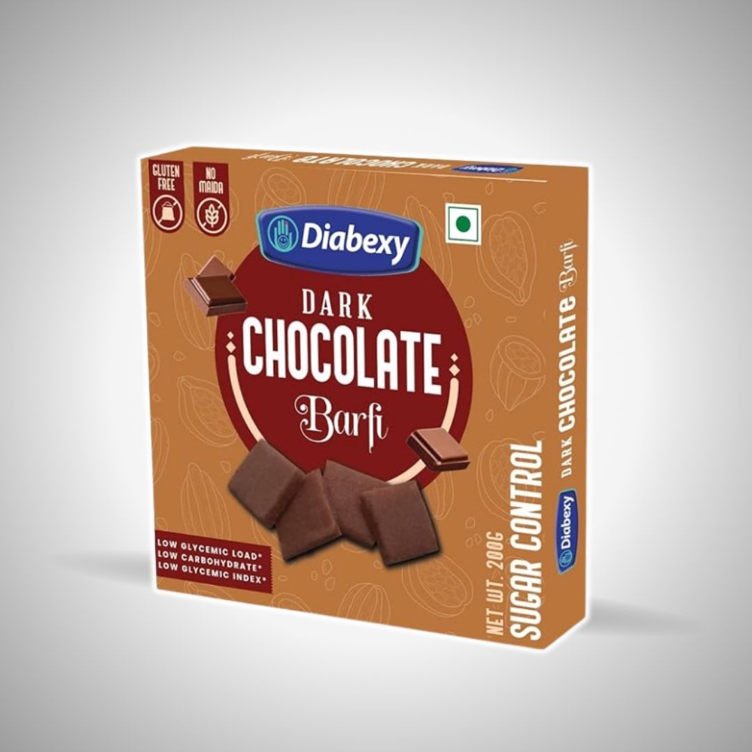 Diabexy Dark Chocolate Barfi - sugar free mithai