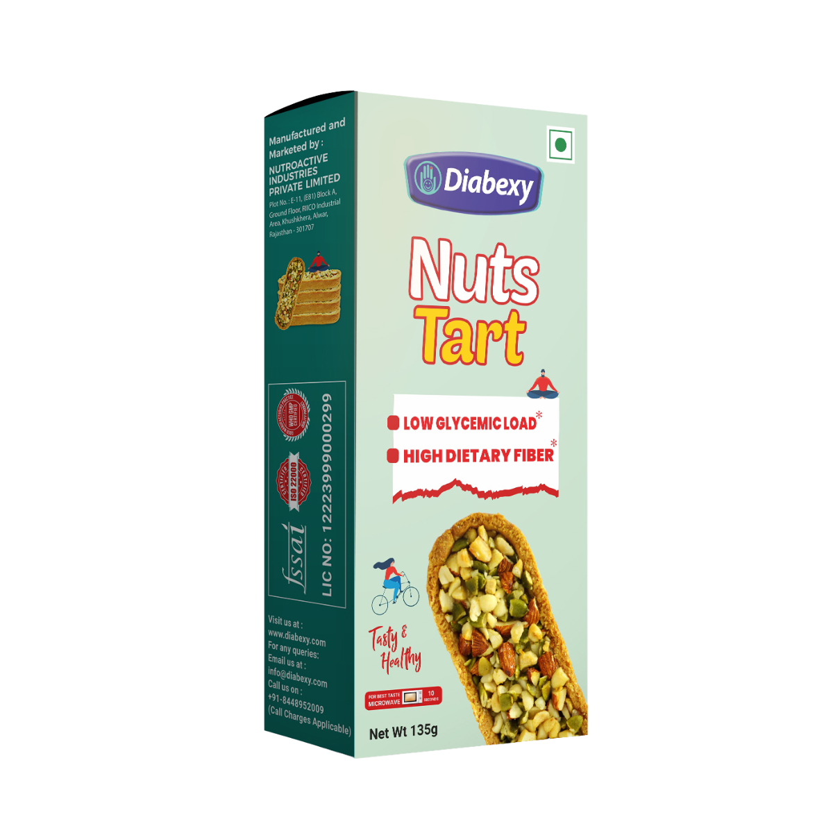 Diabexy Nuts Tart And Almond Bhujia Combo Pack