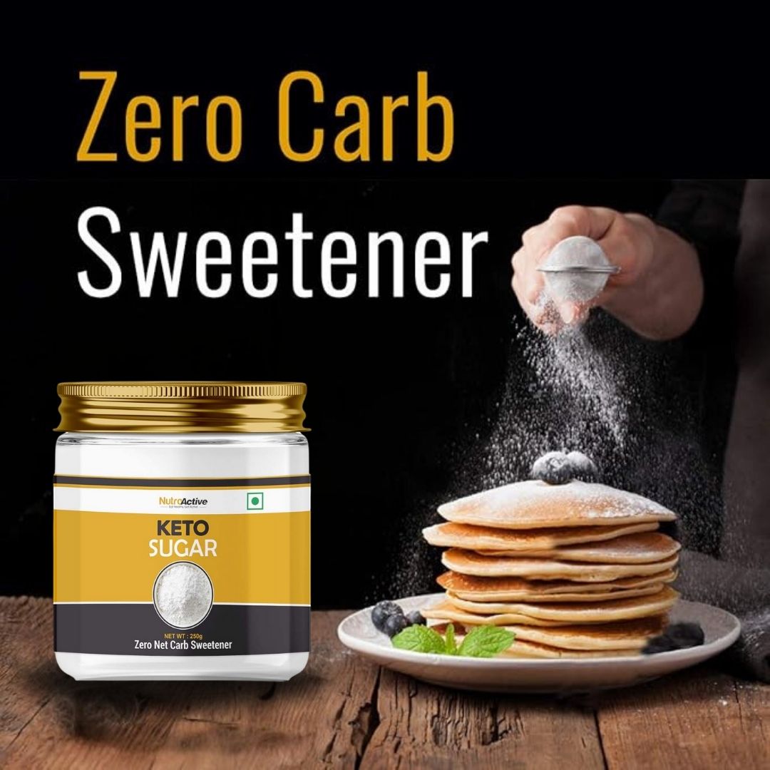 NutroActive Keto Sugar Zero Carb Sweetener 100% Sugar Free- 250g