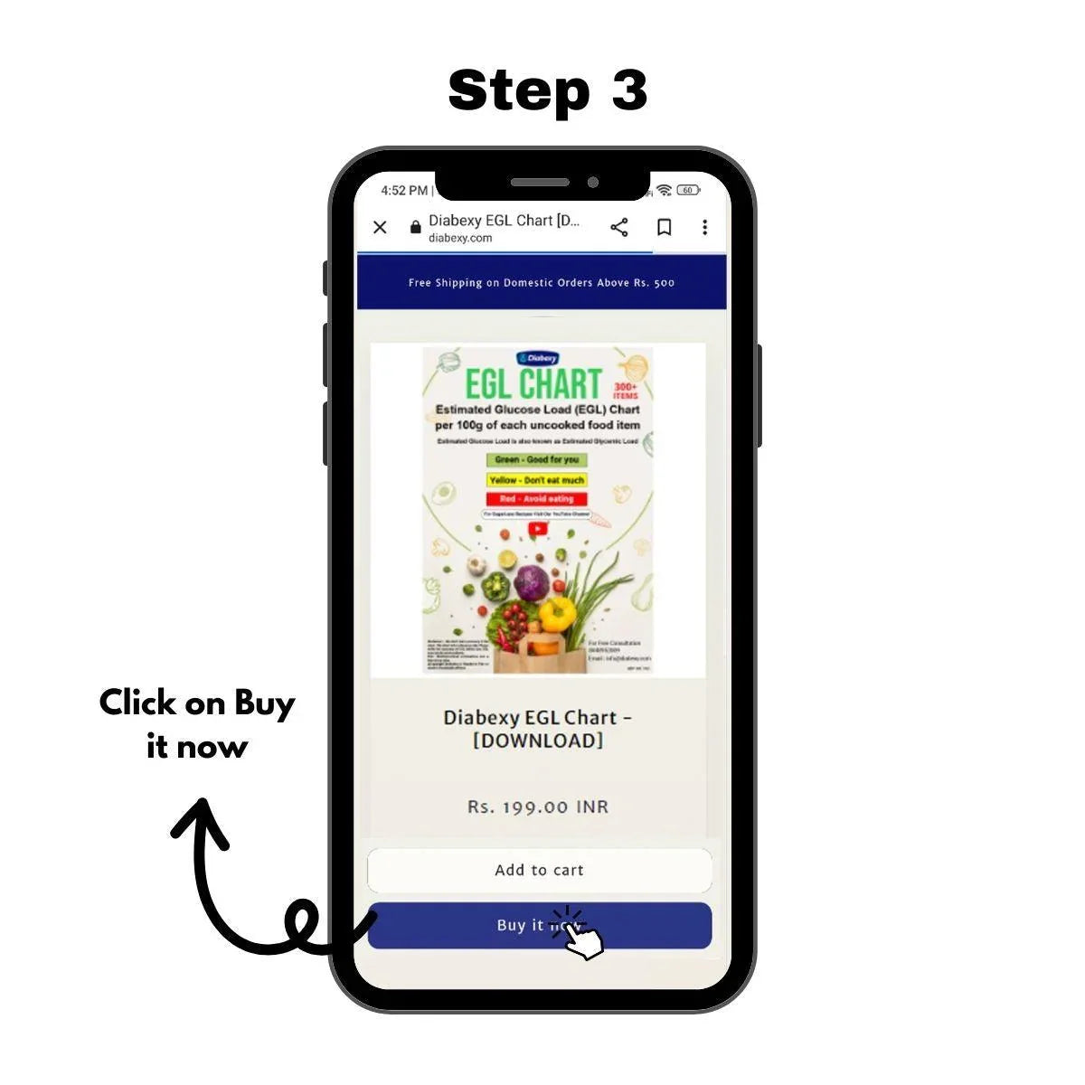 Diabexy Original EGL Chart with Diet Plan โน1 GL Chart Egl Chart Download Pdf