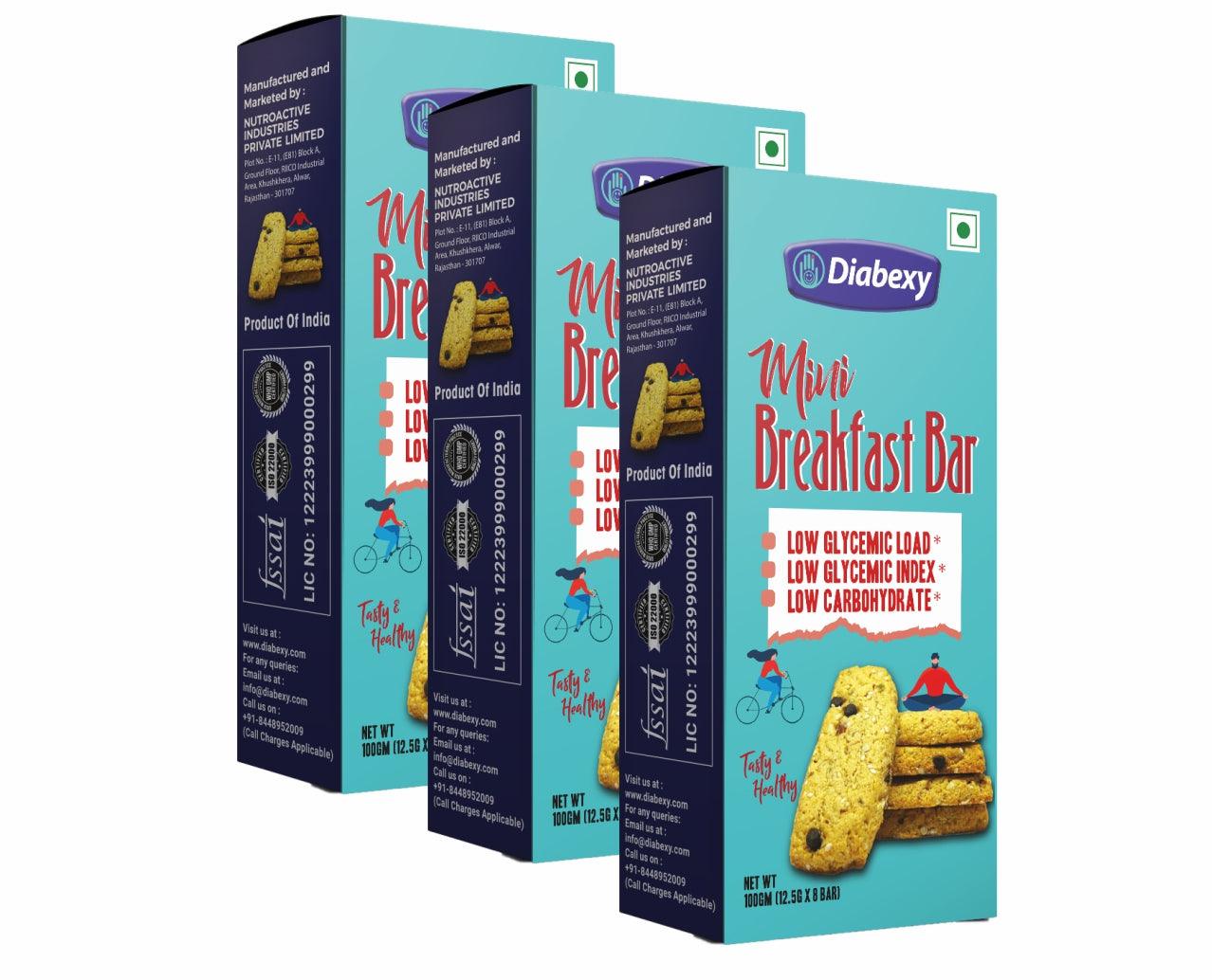 Diabexy Mini Breakfast Bar - 100 gm - Diabexy