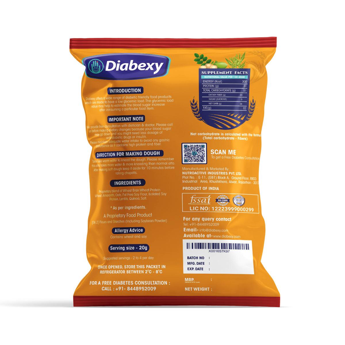 Diabexy Sugar Control Atta LITE Nuts Free - Diabexy