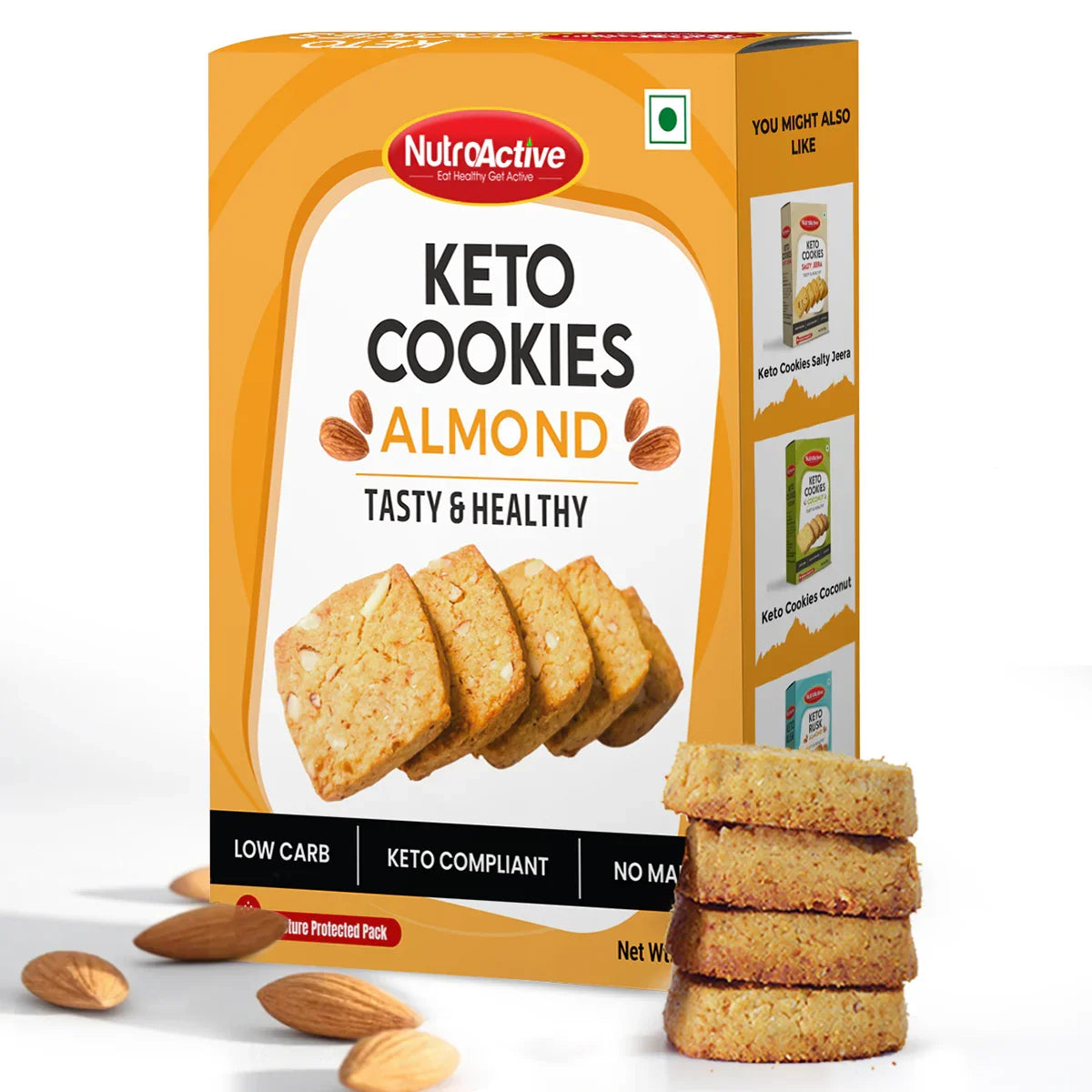 NutroActive Keto Almond Cookies- 200g