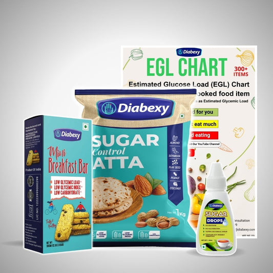 Diabexy Atta 1 Kg Diabexy Mini Breakfast Bar 100 gm Diabexy Sugar Drops 30 ml Diabexy EGL Chart - [DOWNLOAD]