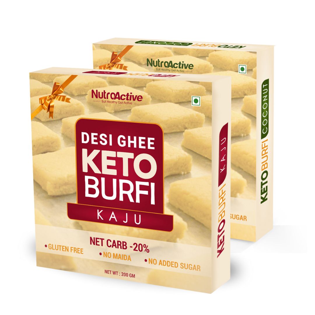 Keto Barfi - Combo Pack - Kaju & Coconut- 200g Each