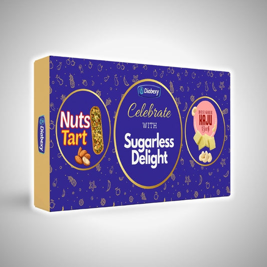 Diabexy Sweet Gift Pack Combo (Kaju Barfi & Nuts Tart)