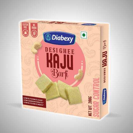 Diabexy Desi Ghee Sugar Free Kaju Barfi - 200g