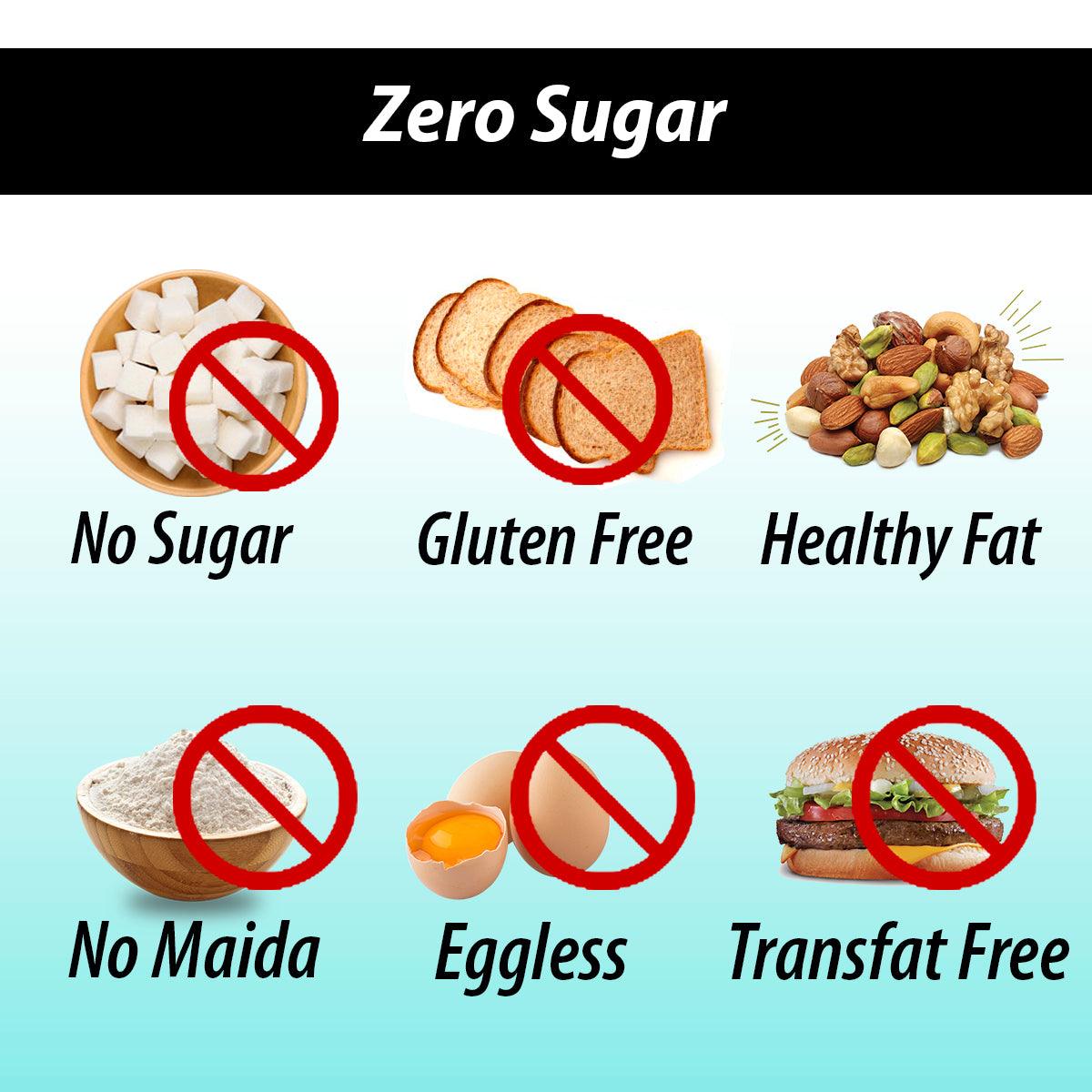 NutroActive Keto Breakfast Bar Zero Sugar Gluten Free Extremely Low Carbs 180 Gm - Diabexy