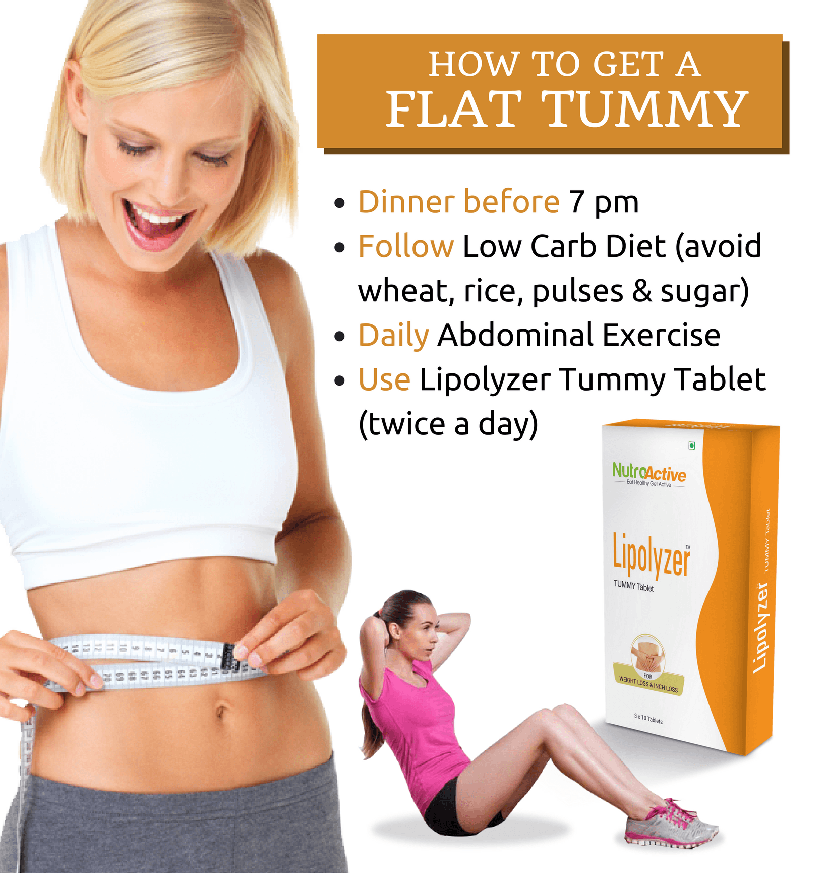 Nutroactive Lipolyzer Tummy 30 Tabs Diabexy